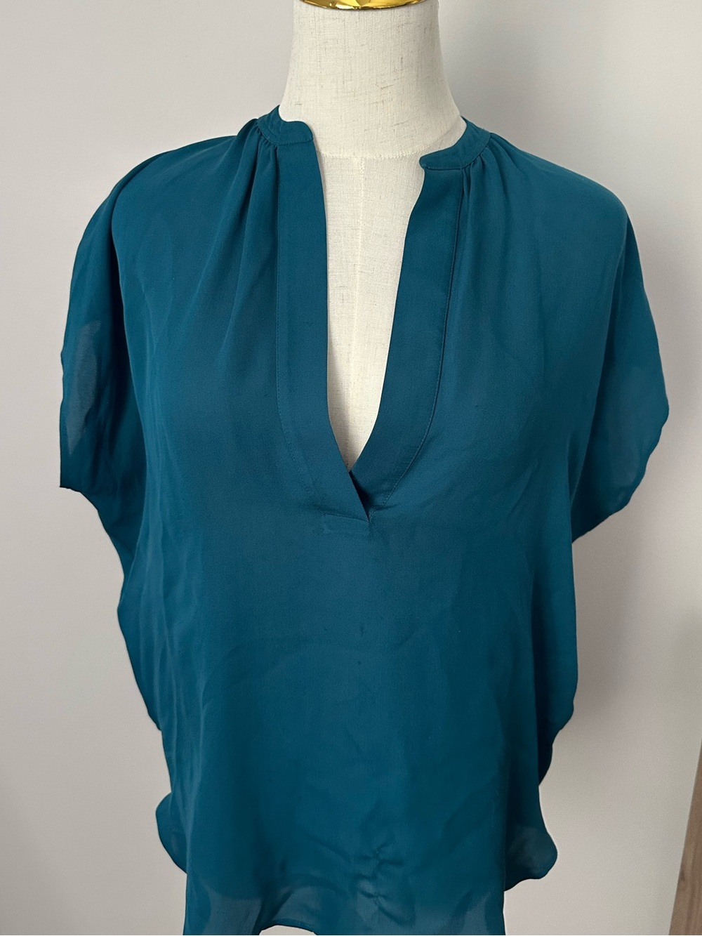Vince Teal Sleeveless Shell Top